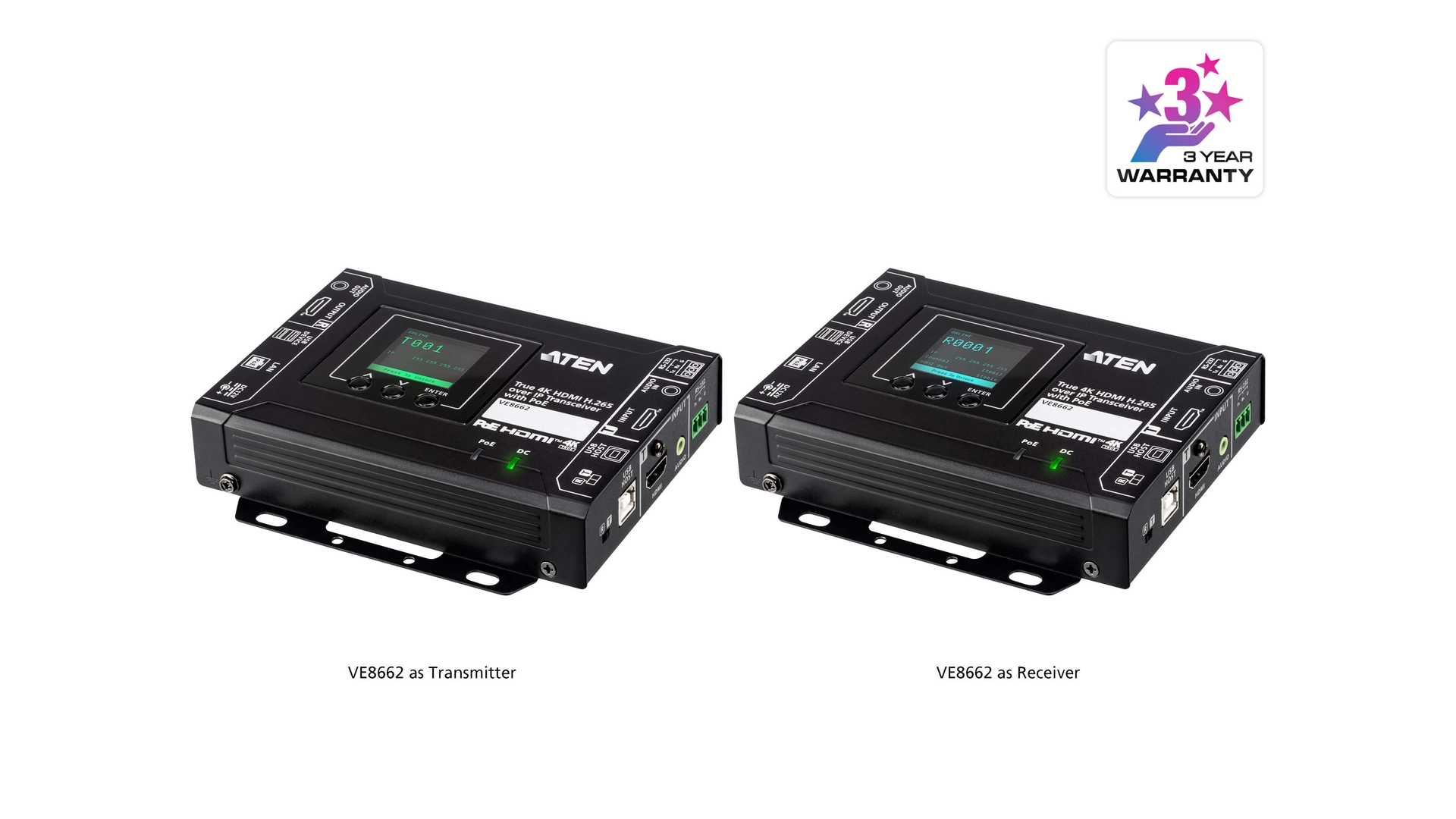 Émetteur vidéo transmetteur HDMI sur IP 4K POE