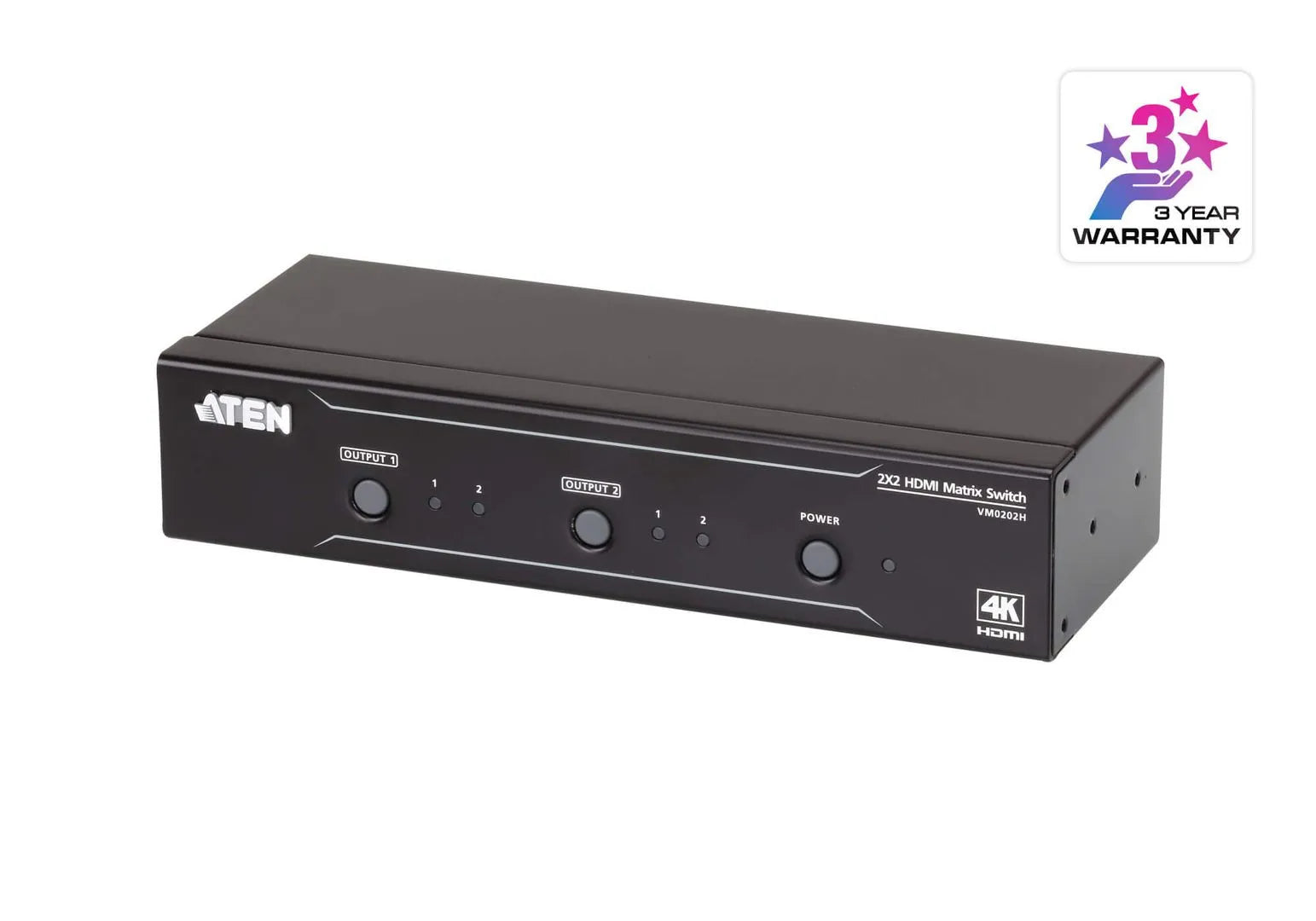 Commutateur KVM switch matrix 2X2 4K HDMI up to 15m