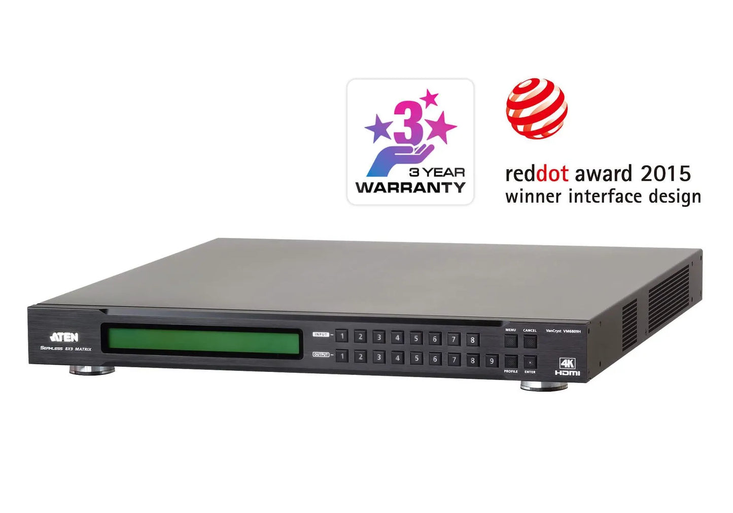 Commutateur KVM matriciel HDMI 4K 8X9