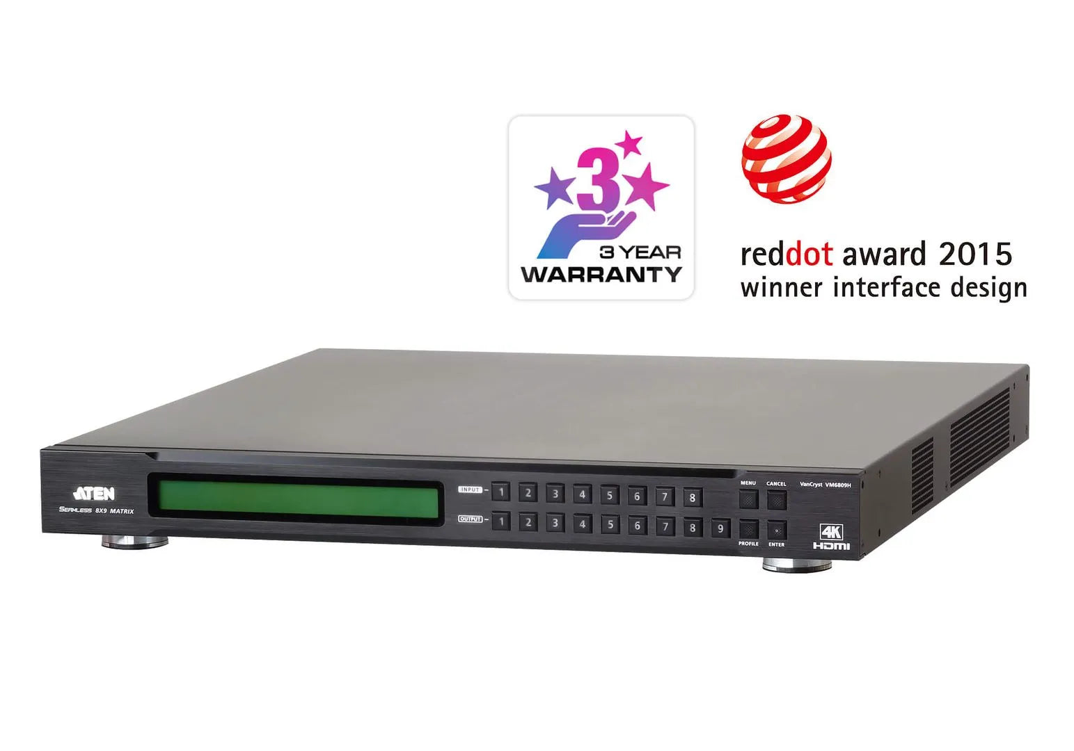 Commutateur KVM matriciel HDMI 4K 8X9