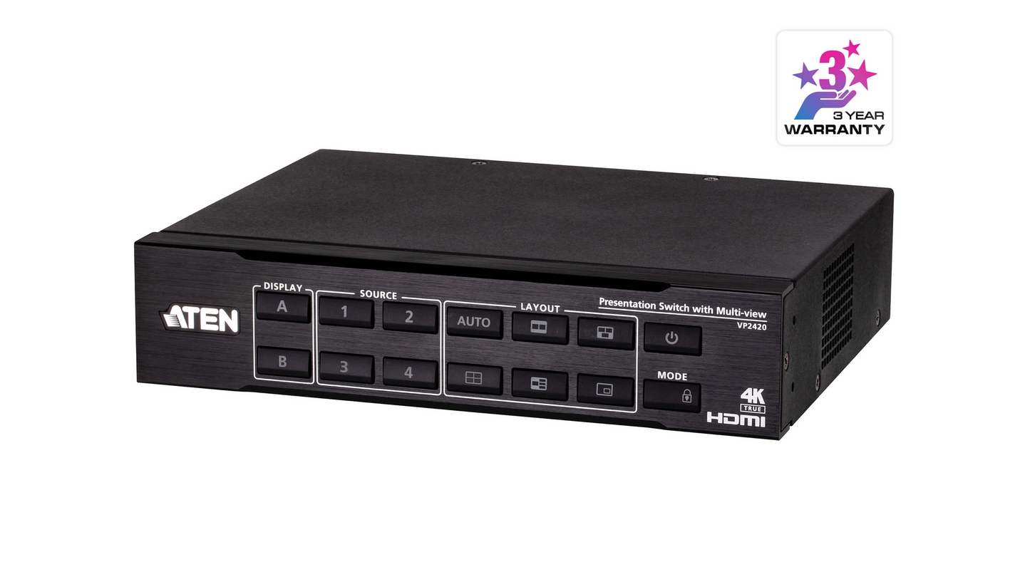 Commutateur KVM multidiffusion en quadruple affichage 4K HDMI
