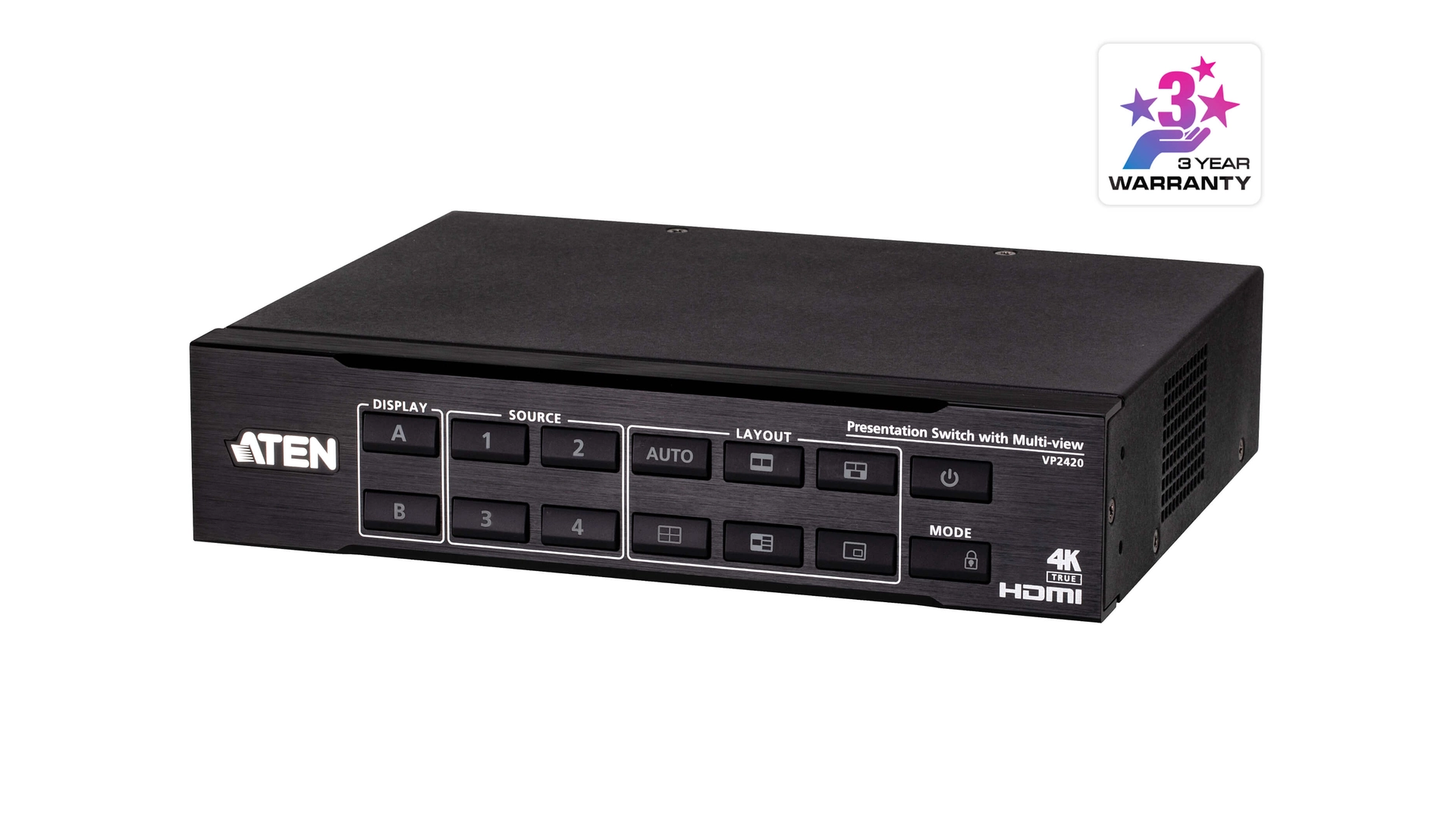 Commutateur KVM multidiffusion en quadruple affichage 4K HDMI