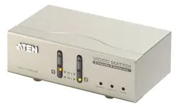 Commutateur KVM matrix switch audio 2 pc => 2 écran – vue 2