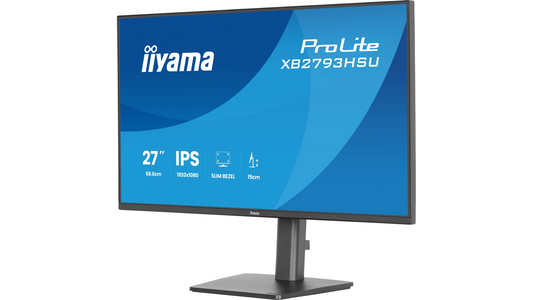 ECRAN 27' ULTRA MINCE DALLE IPS 1920x1080 Pied reglable hauteur, HDMI, DP, HUB USBx2 1ms