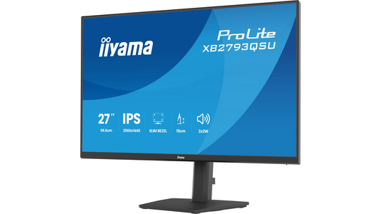 ECRAN 27' ULTRA MINCE DALLE IPS 2560x1440 Pied reglable hauteur, HDMI, DP, HUB USBx2 1ms