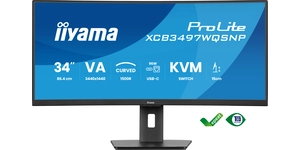 ECRAN 34' DALLE VA INCURVE 0,4ms 350cd/m2 3440x1440 / DOCKING USB-C INTEGRE 1xDP 2xHDMI – XCB3497WQSNP-B1 – vue 3