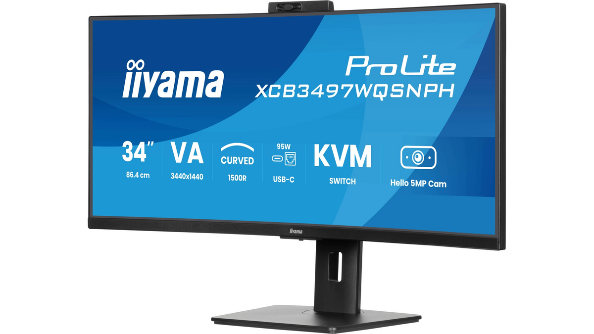 ECRAN 34' DALLE VA INCURVE 0,4ms 350cd/m2 3440x1440 / DOCKING USB-C INTEGRE 1xDP 2xHDMI – XCB3497WQSNPH-B1