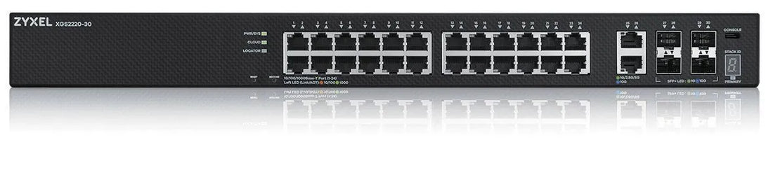 24 PORTS RJ45 4 PORTS 10 GBPS SFP+ 2x10mG RJ45 1 AN NEBULAFLEX PRO INCLUS