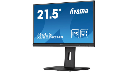 ECRAN 21,5' ULTRA MINCE DALLE IPS PIED REGLABLE 1920x1080, 250cd/m2, DP HDMI VGA 3ms