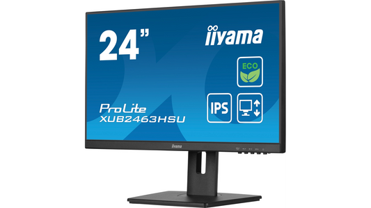 ECRAN 23,8' ULTRA MINCE DALLE IPS PIED REGLABLE 1920x1080 3ms HDMI DP 250cdm/m2