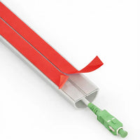 Goulotte passe-câble adhésive flexible – Organisation de câbles - Discrétion fibre optique (1 m / 2 m / 4 m)